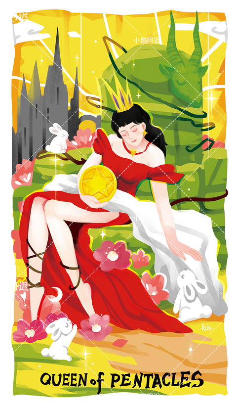 Sleepwalker's Tarot – Queen of Pentacles