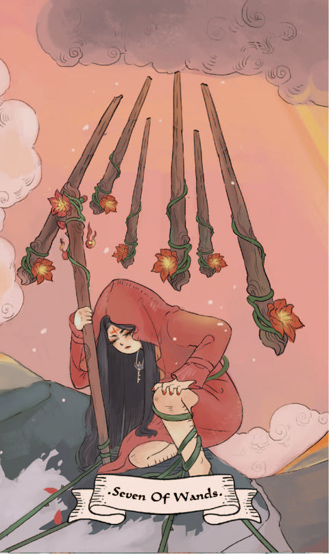 The Soul's Haven Tarot – Seven of Wands