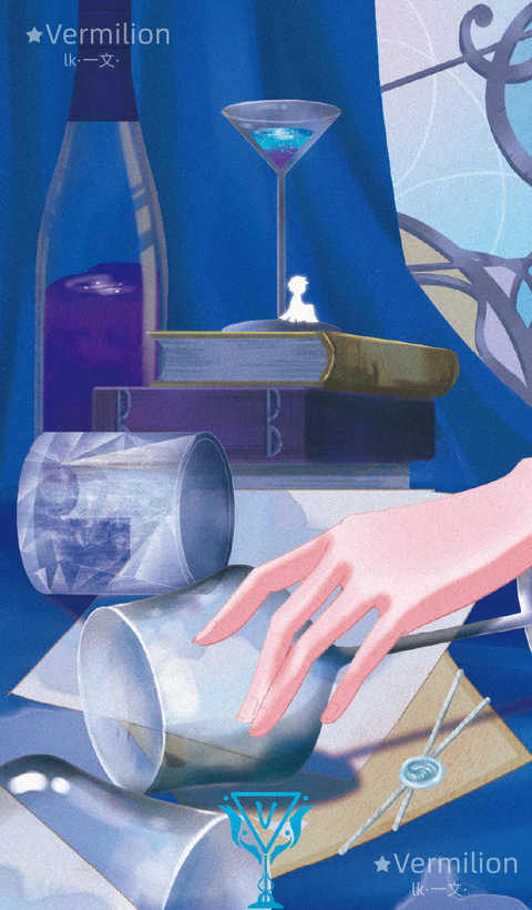 Starlit Gleanings Tarot – Five of Cups
