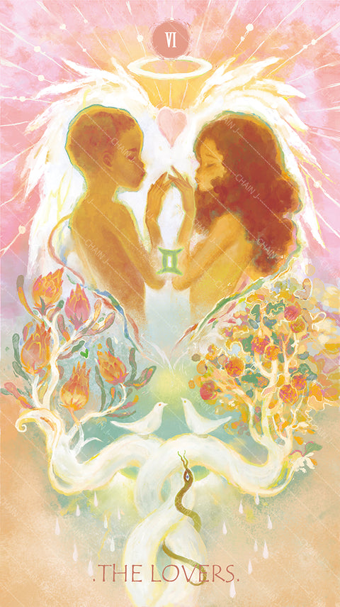 The Whisper of Stars and Garden Tarot – The Lovers