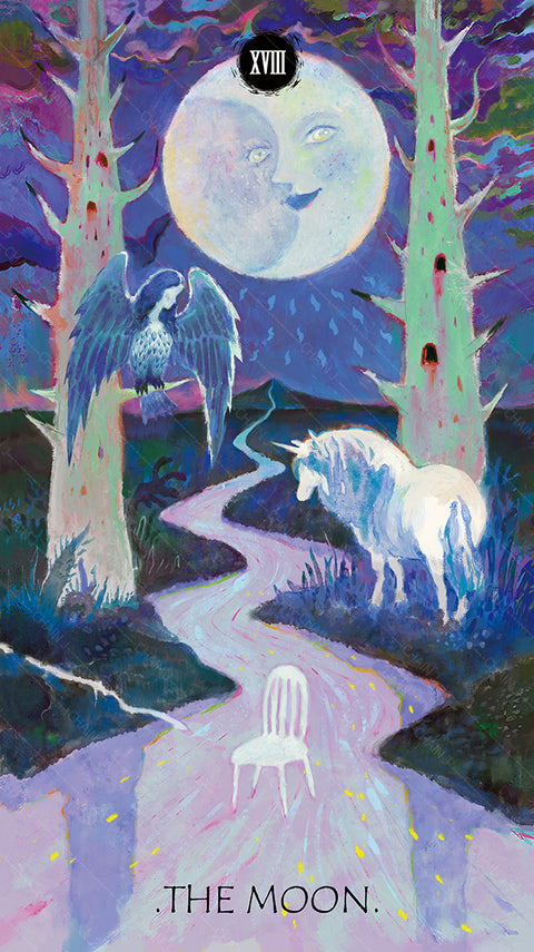 The Whisper of Stars and Garden Tarot – The Moon