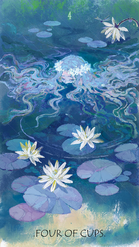 The Whisper of Stars and Garden Tarot – Four of Cups