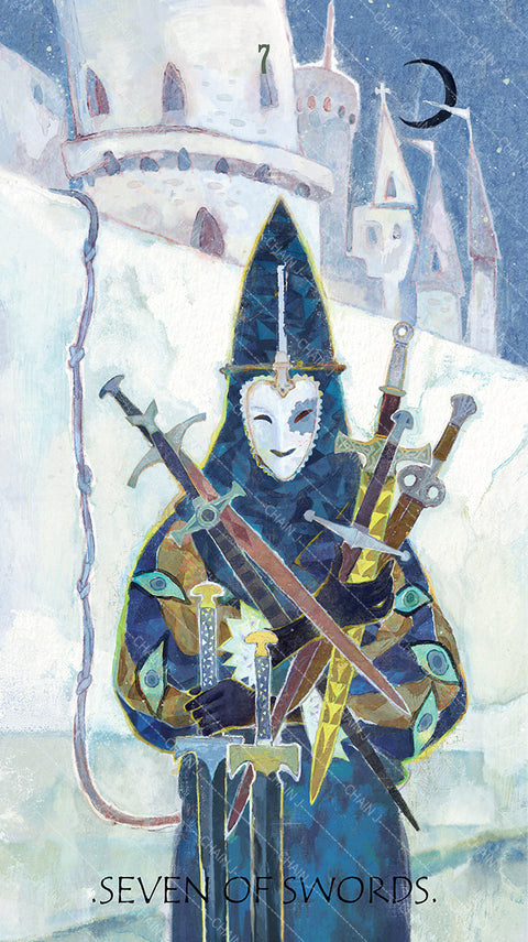 The Whisper of Stars and Garden Tarot – Seven of Swords