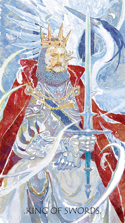 The Whisper of Stars and Garden Tarot – King of Swords