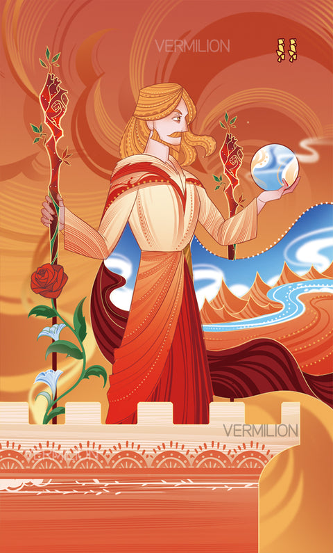Unnamed Tarot – Two of Wands