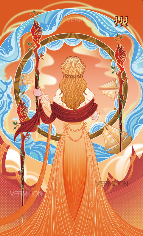 Unnamed Tarot – Three of Wands