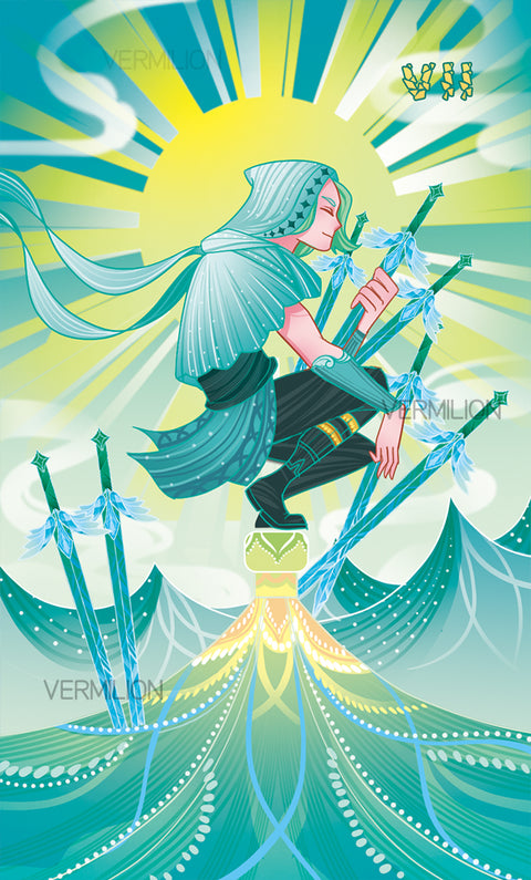 Unnamed Tarot – Seven of Swords