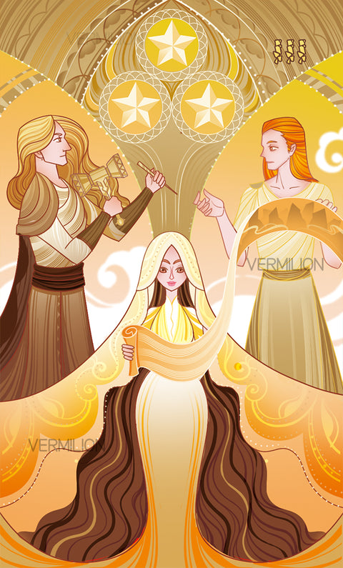 Unnamed Tarot – Three of Pentacles