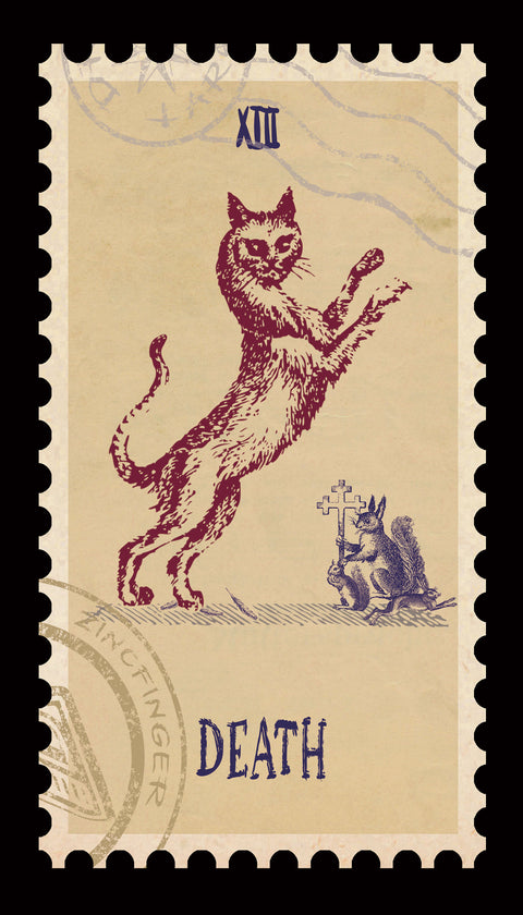 Vintage Stamp Tarot – Death