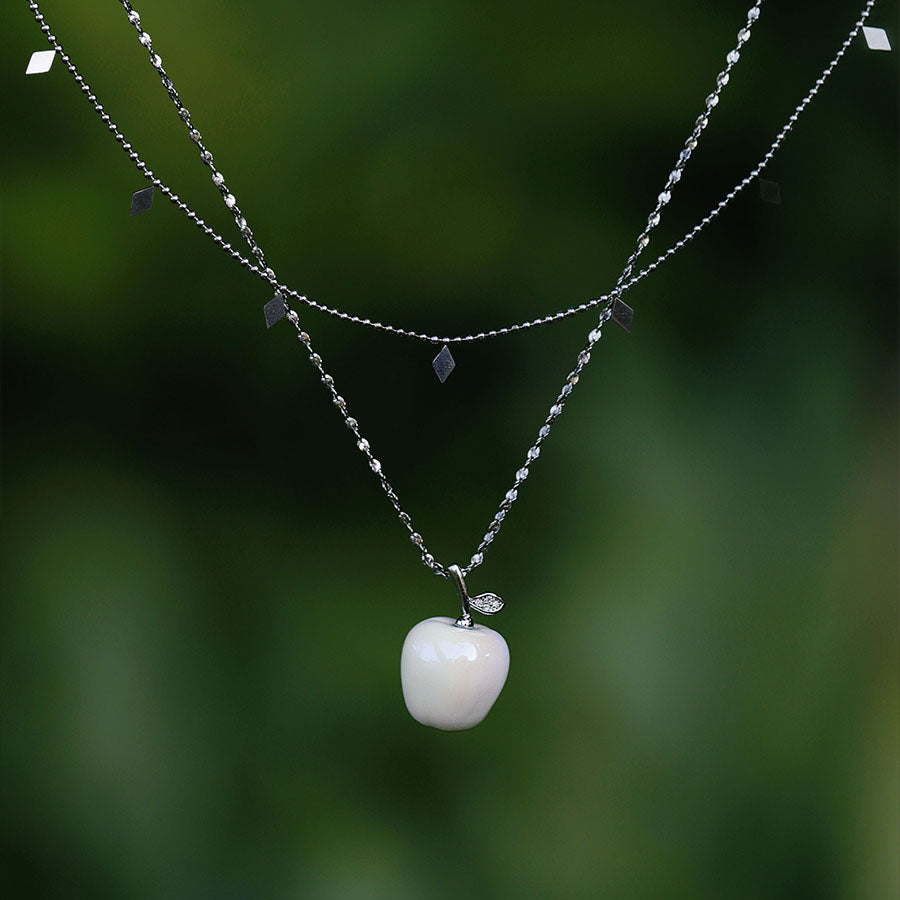 YIHE Ceramic Necklace "Apple of My Eye"
