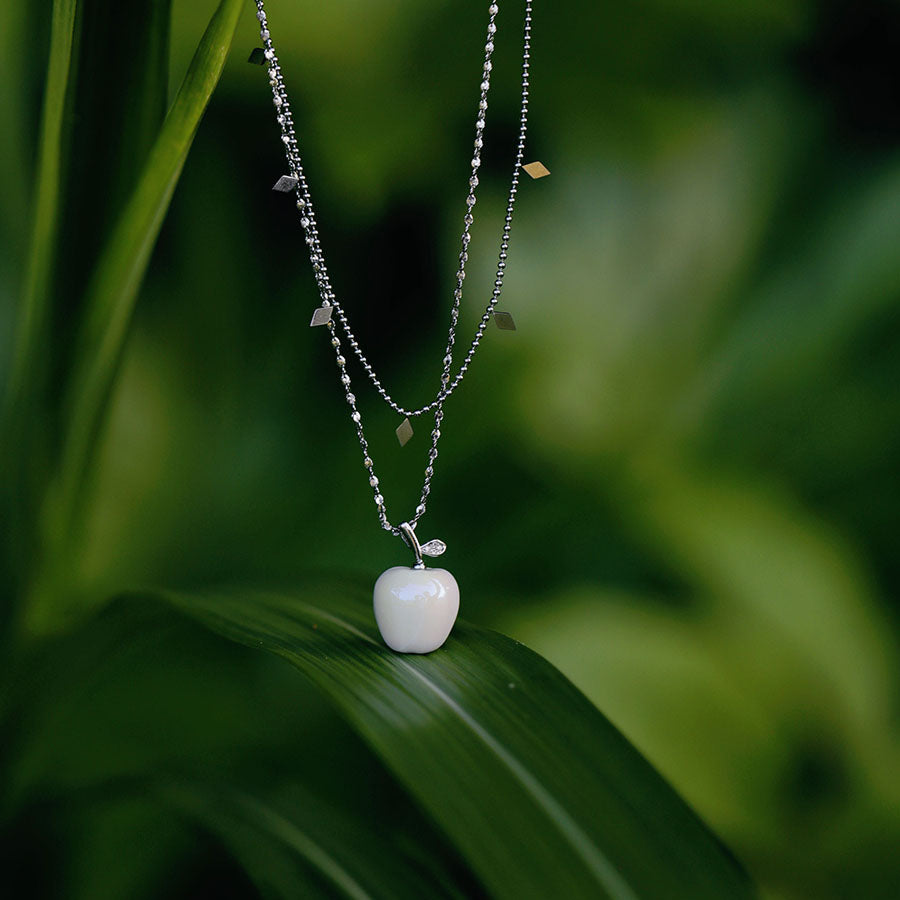 YIHE Ceramic Necklace "Apple of My Eye"