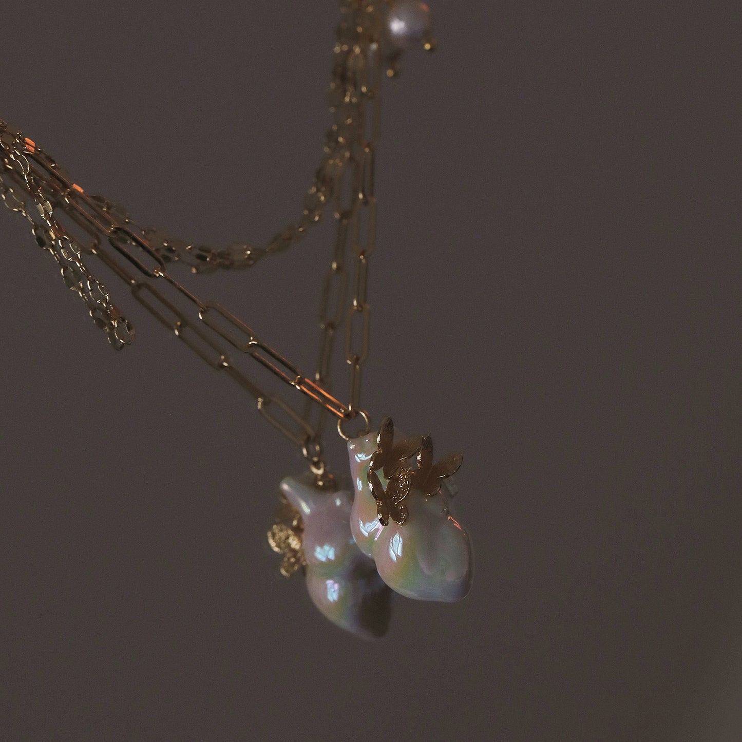 YIHE Ceramic Necklace "Butterflies in My Heart"