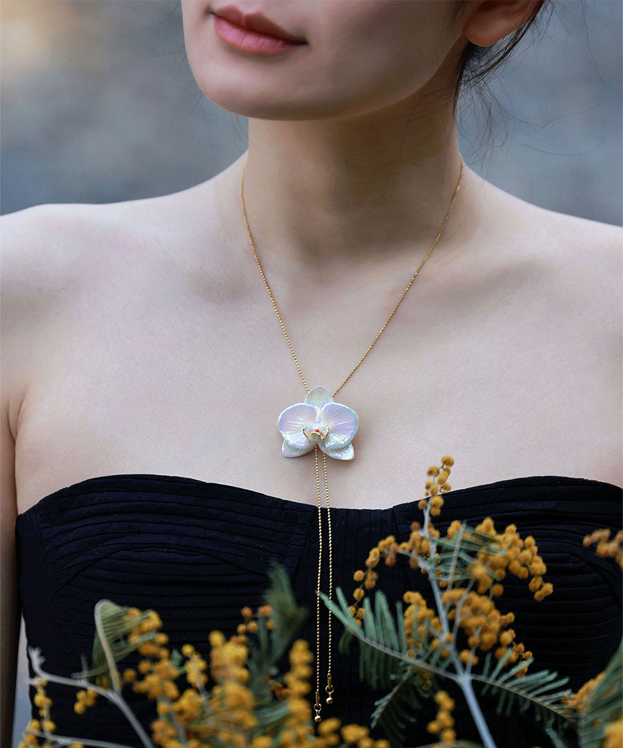 YIHE Ceramic Accessories "Moth Orchid"