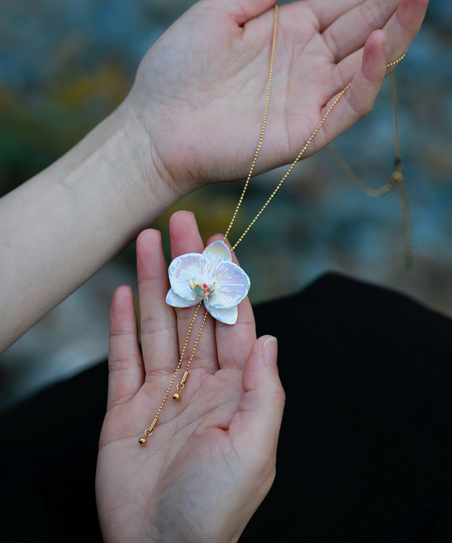 YIHE Ceramic Accessories "Moth Orchid"