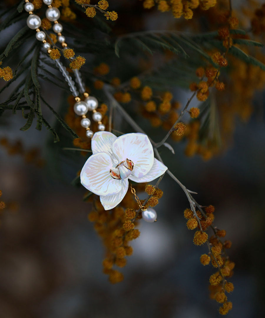 YIHE Ceramic Accessories "Moth Orchid"