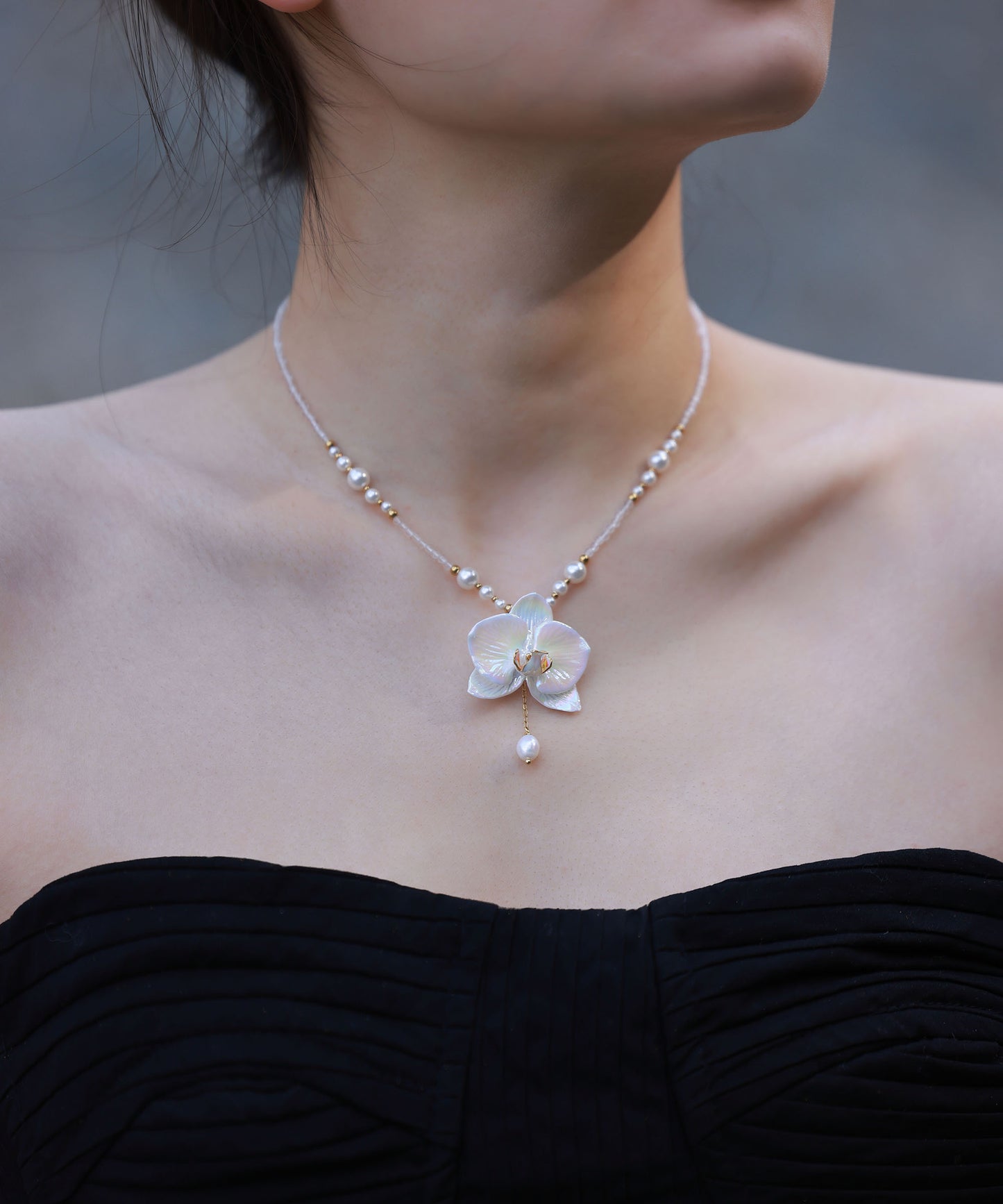 YIHE Ceramic Accessories "Moth Orchid"