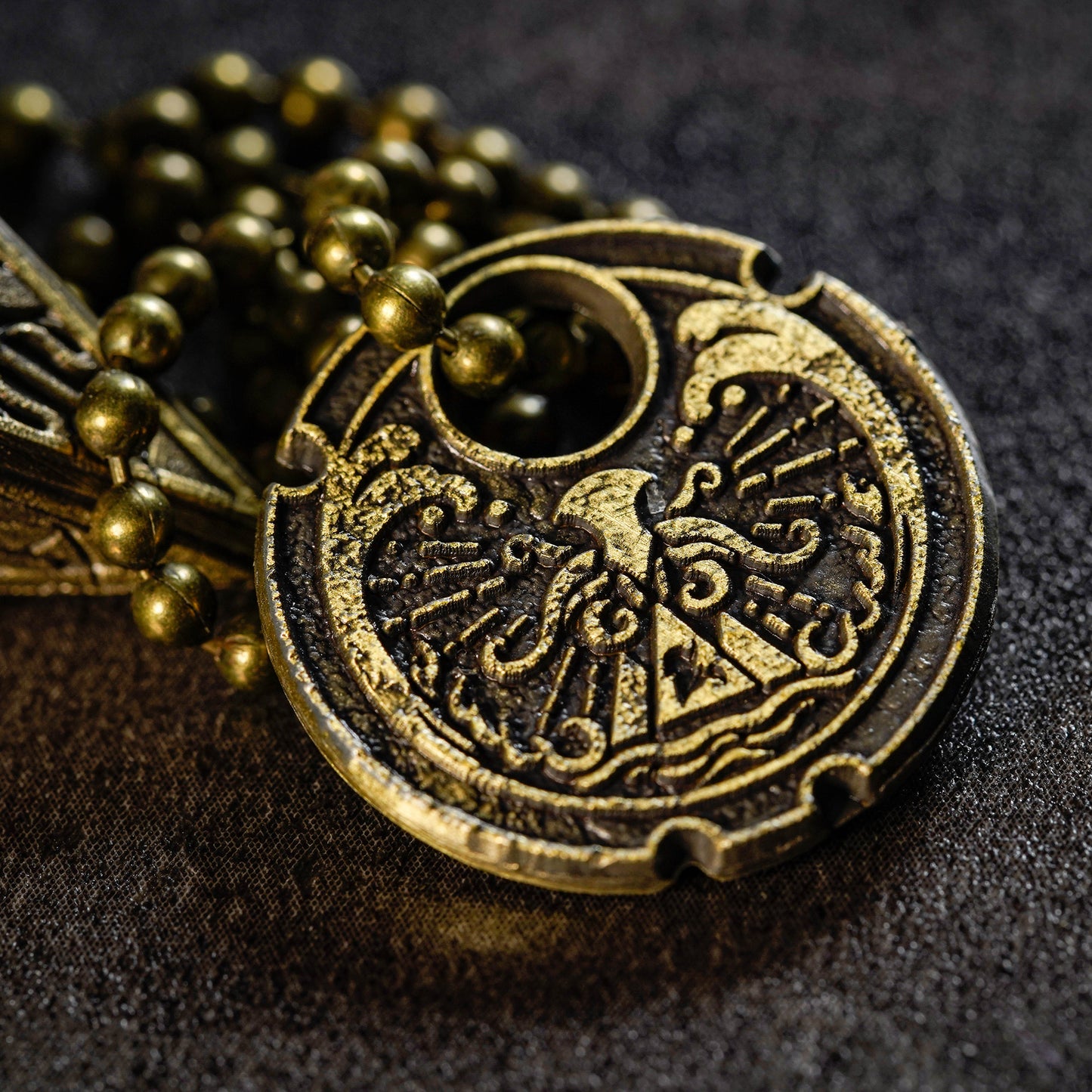 Four Elements Cthulhu Pendulum Necklace