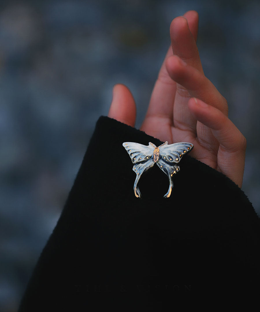 YIHE Ceramic Brooches "Butterfly"