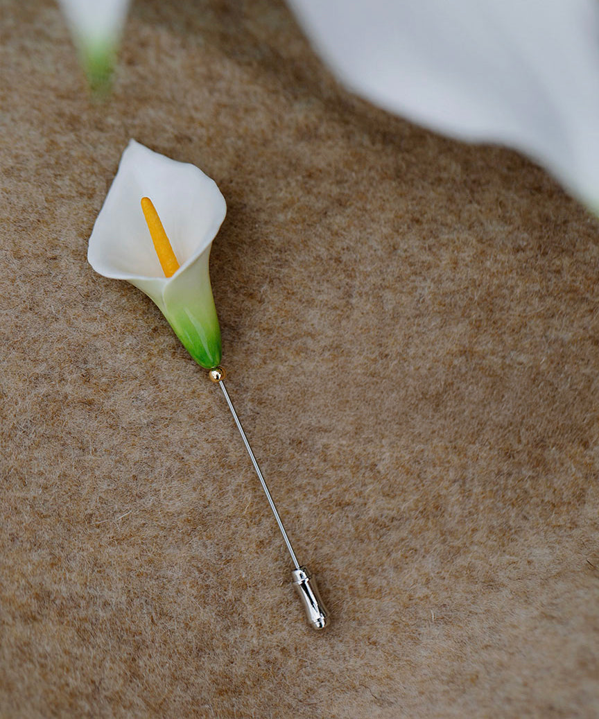 YIHE Ceramic Brooches "Calla Lily"