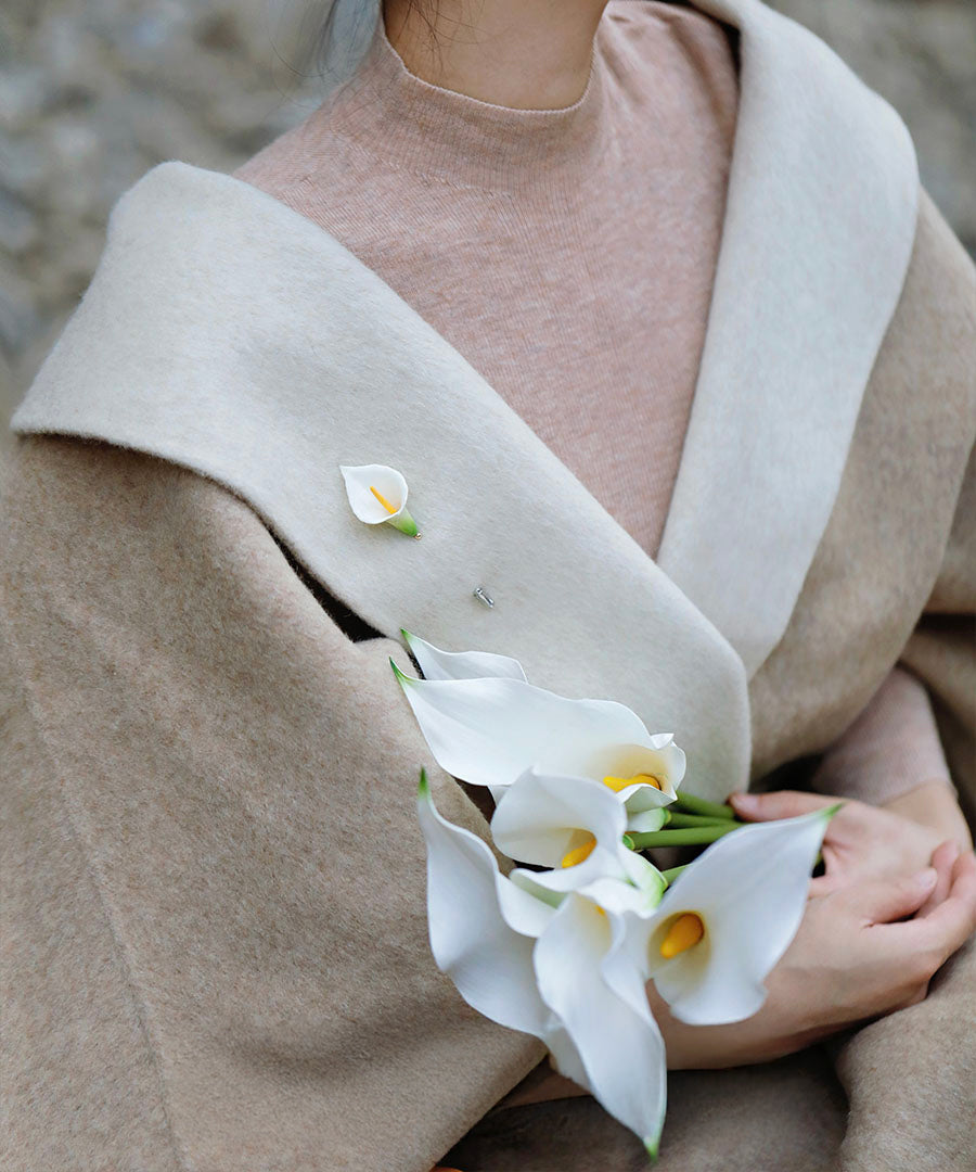 YIHE Ceramic Brooches "Calla Lily"