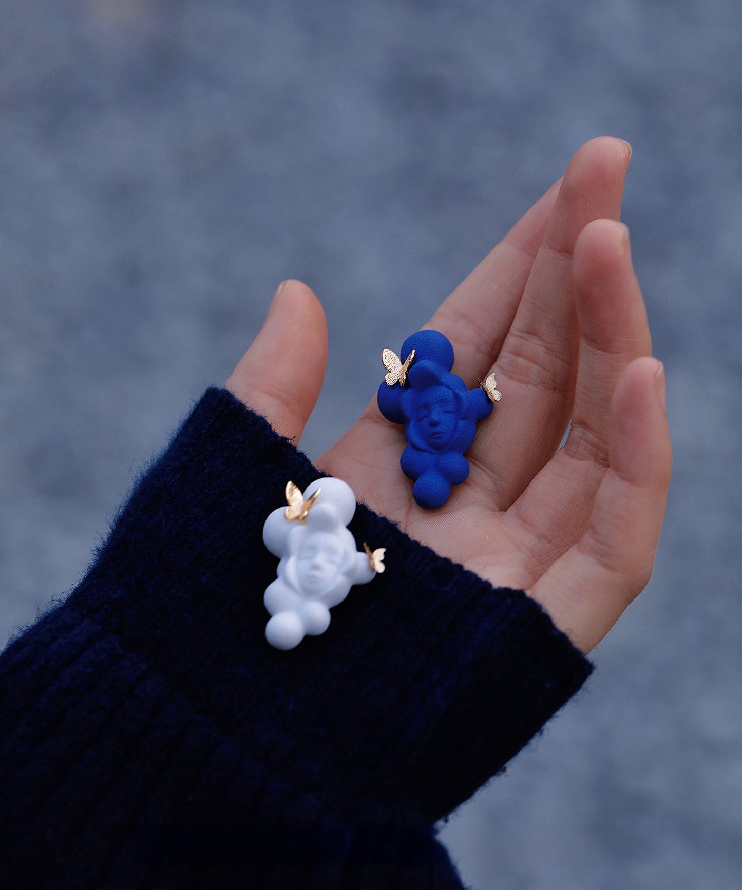 YIHE Ceramic Brooches "Cloud Cradle"