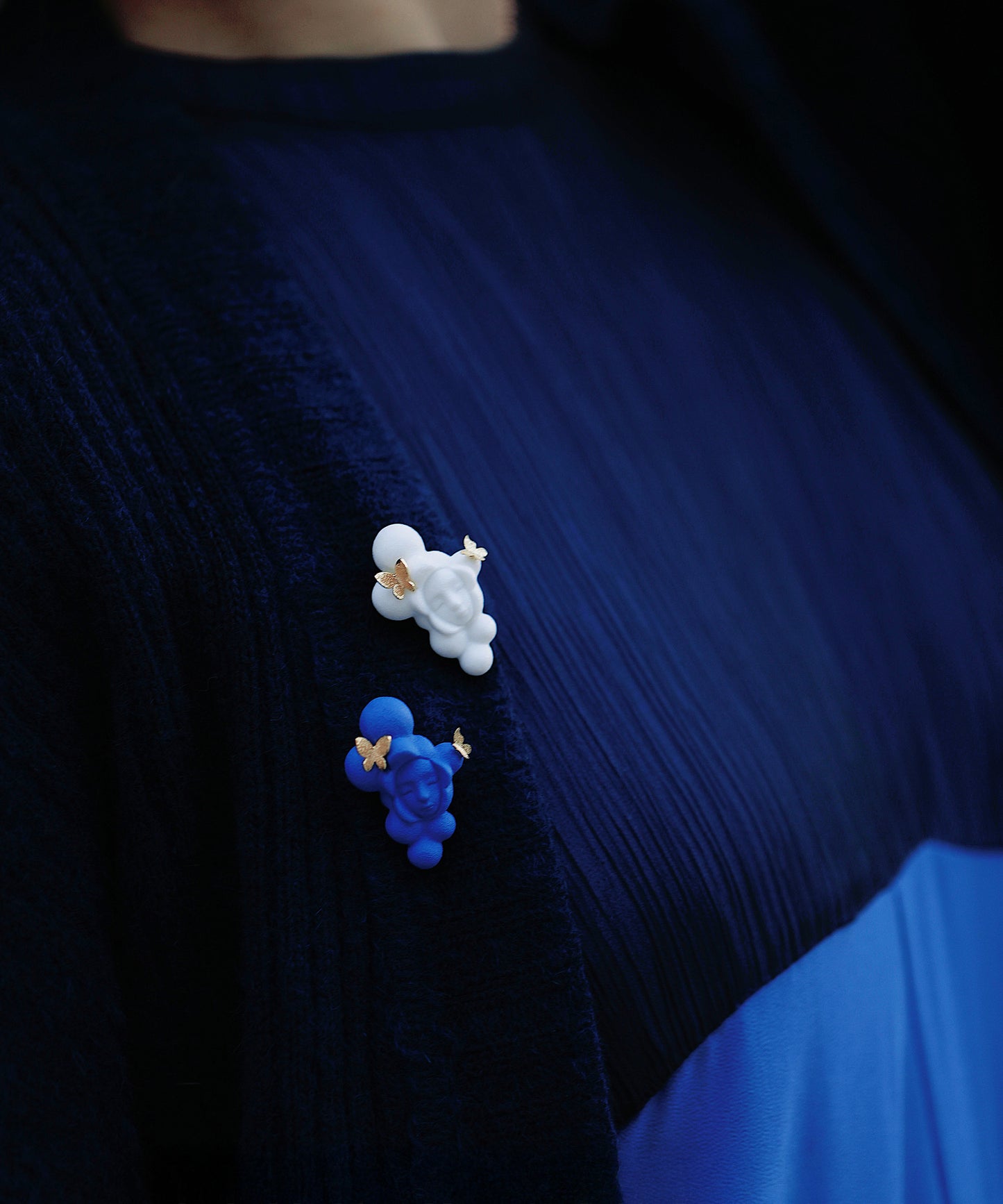 YIHE Ceramic Brooches "Cloud Cradle"