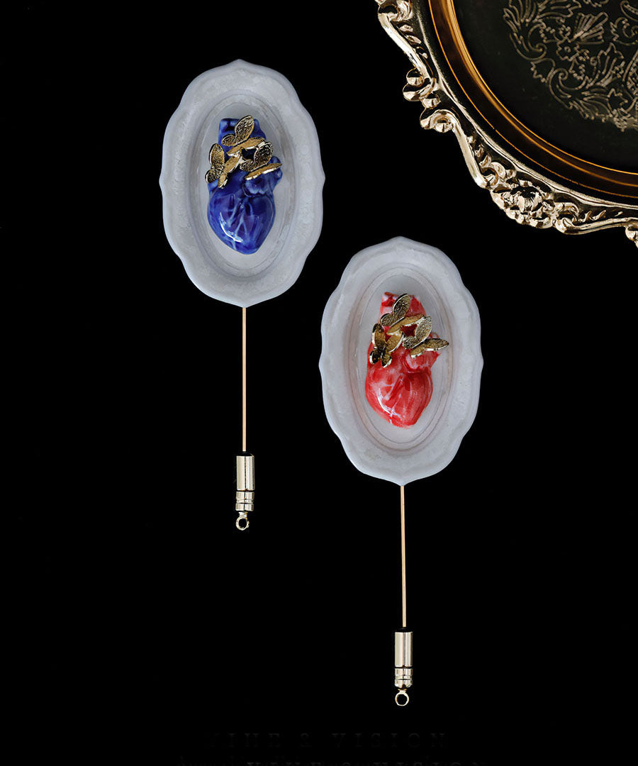 YIHE Ceramic Brooches "The Devil's Dinner"