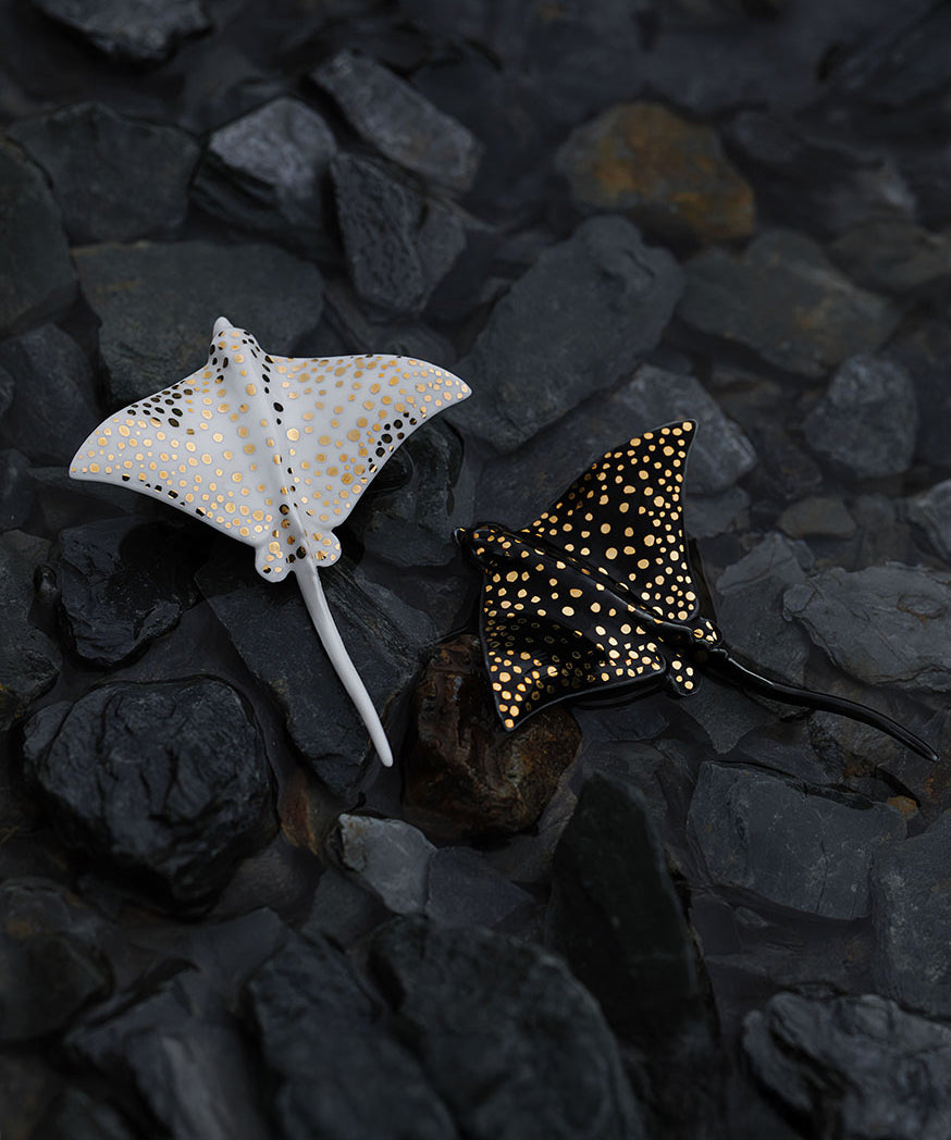 YIHE Ceramic Brooches "Batoids"