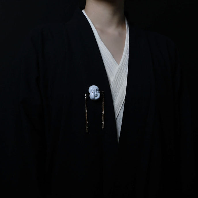 YIHE Ceramic Brooches "Joy on the Brows"