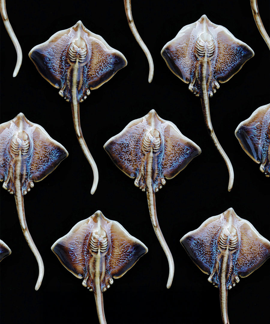 YIHE Ceramic Brooches "Batoids"