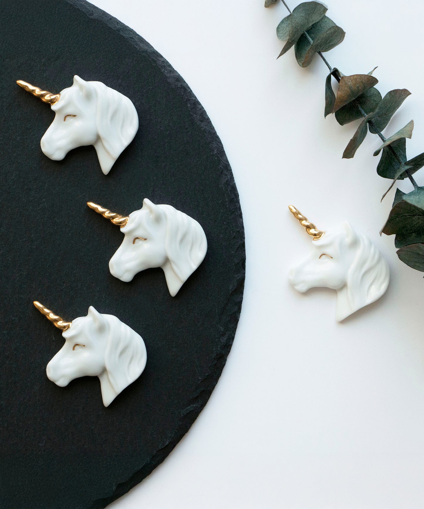 YIHE Ceramic Brooches "Unicorn"