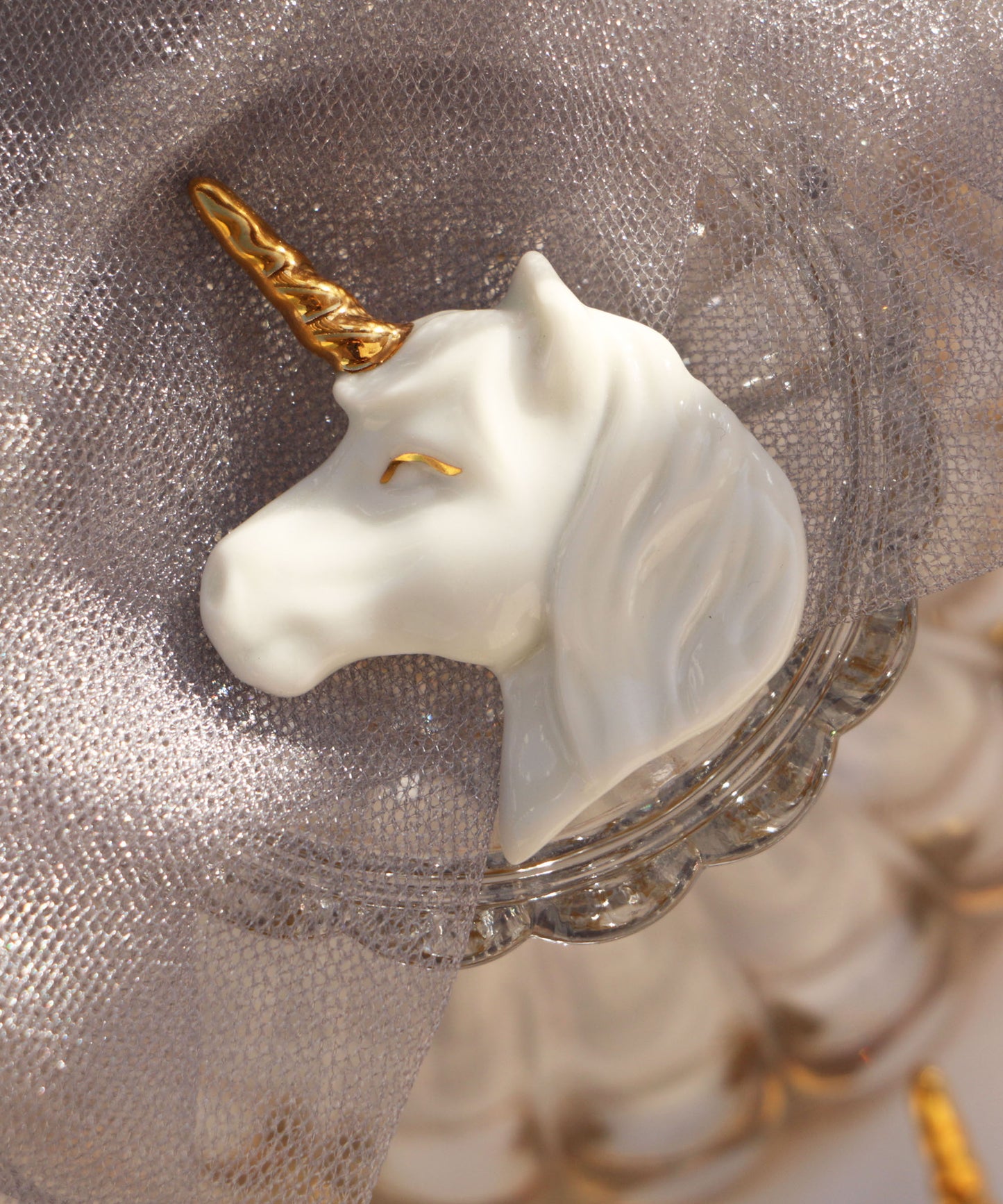 YIHE Ceramic Brooches "Unicorn"