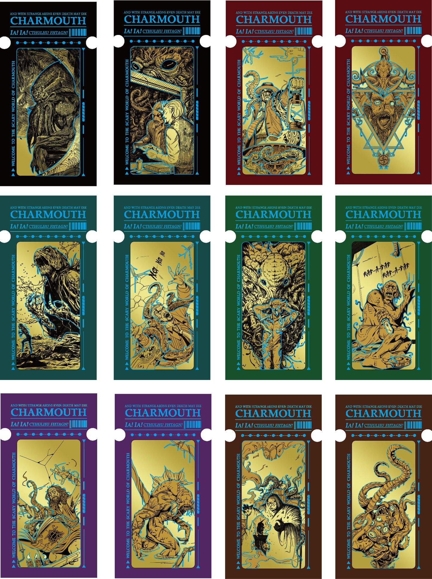 The Charmouth Horror Foil Bookmarks