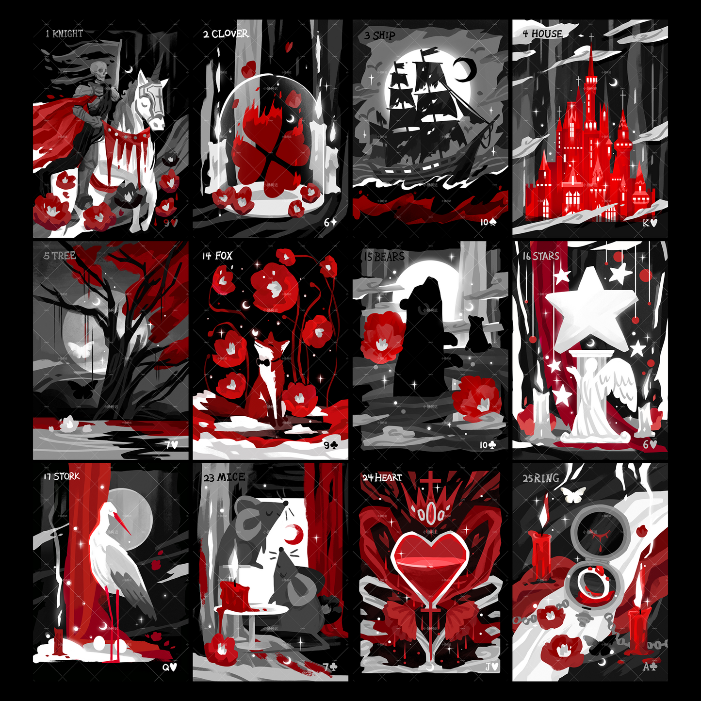 Blood Nightmare Lenormand