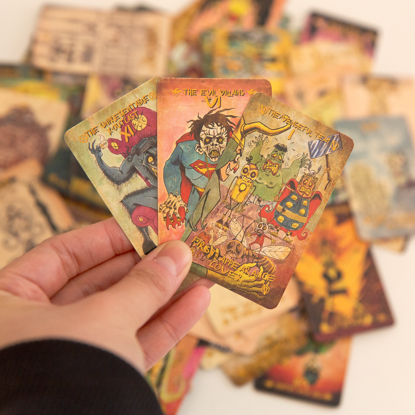 Superheroes Parody Mini Tarot