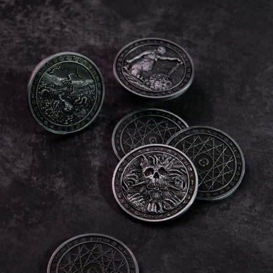 Shadowborn Dark Fantasy Collectible Metal Coins