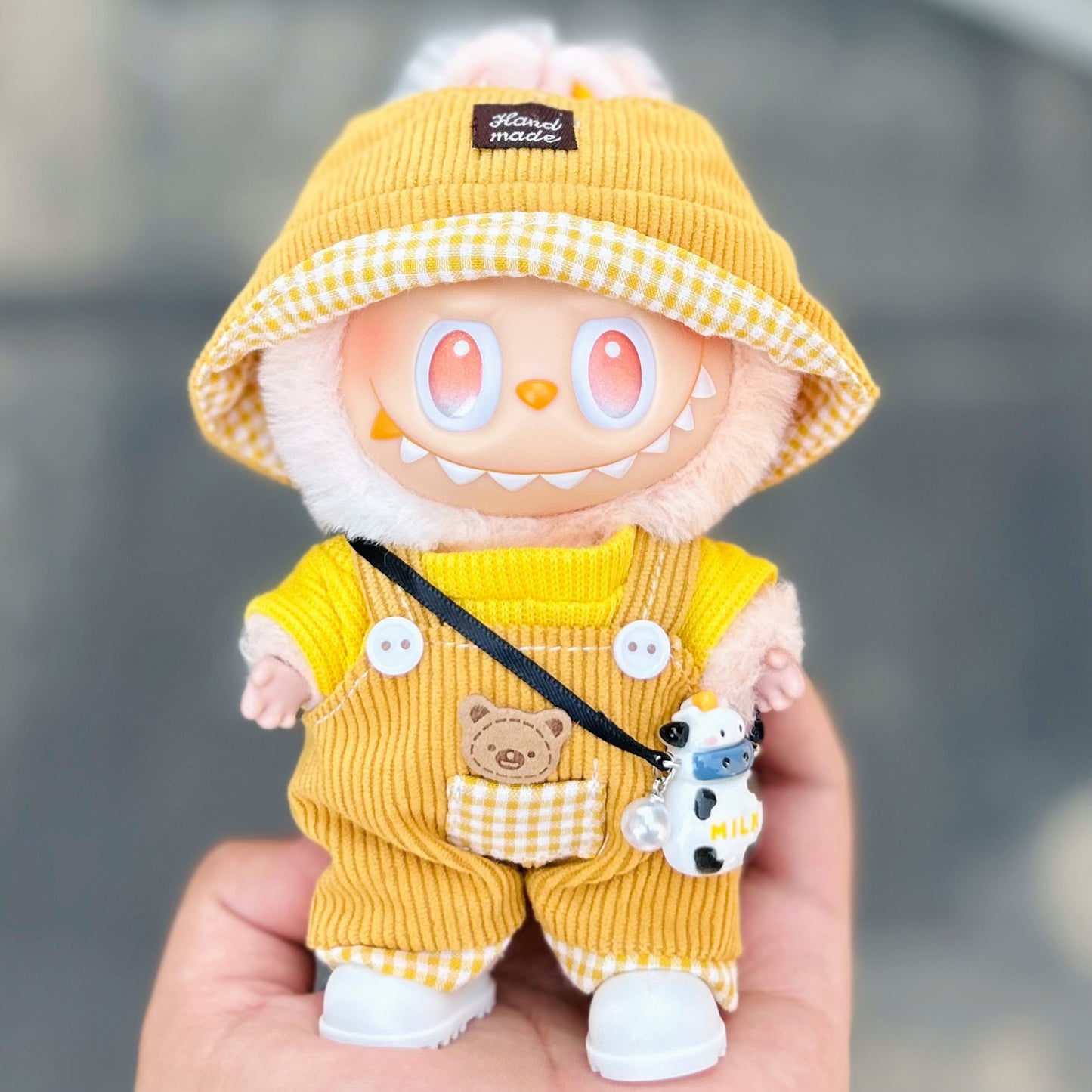 Handmade Clothes for Labubu & 15-17 cm Dolls "Overall Good"