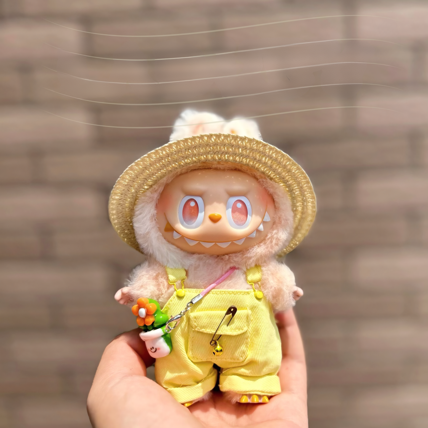 Handmade Clothes for Labubu & 15-17 cm Dolls "Overall Good"