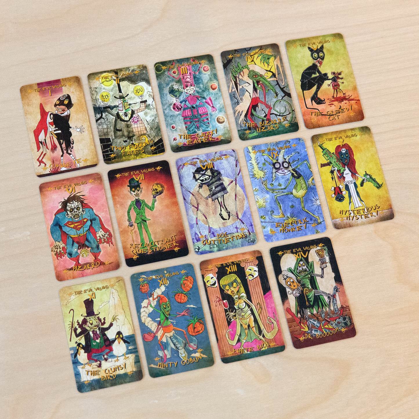 Superheroes Parody Mini Tarot
