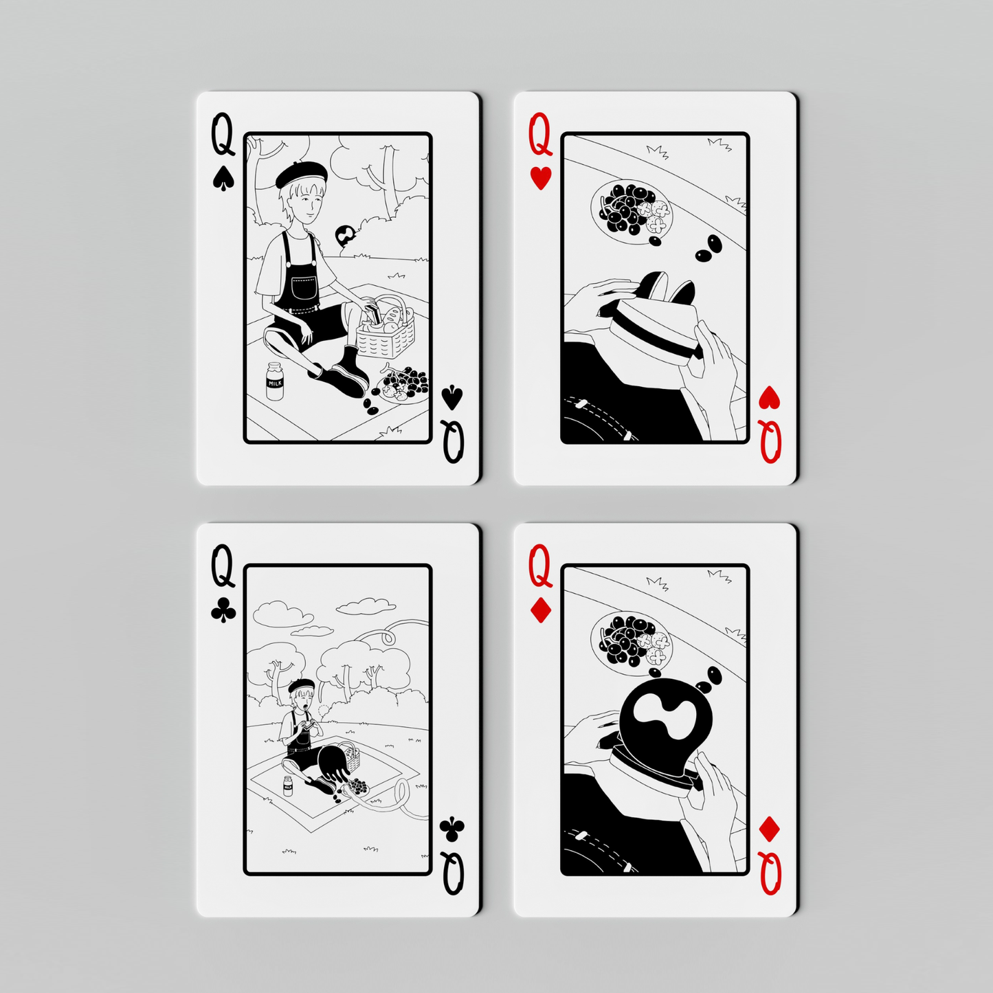 Painter & Ghost Playing Cards
