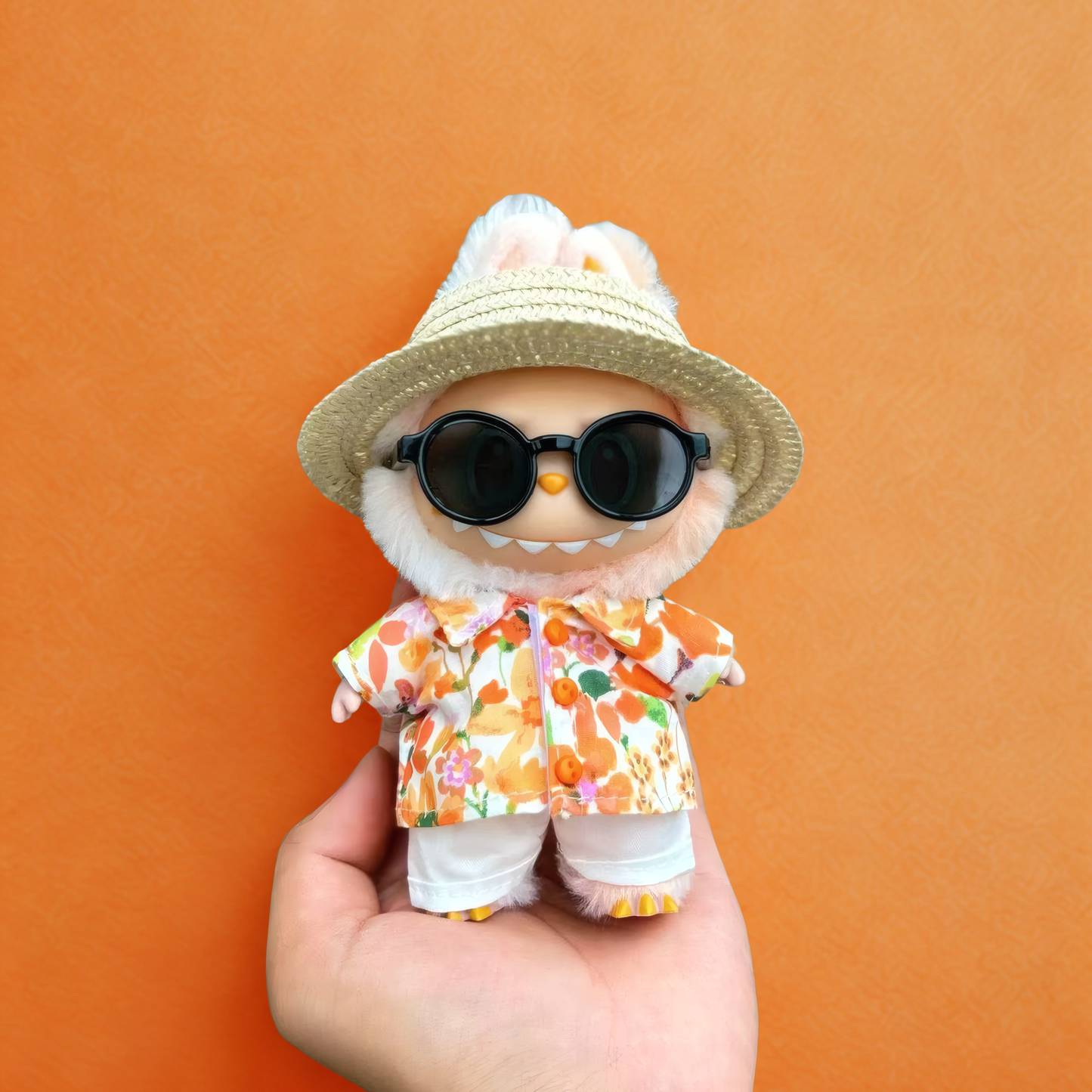 Handmade Clothes for Labubu & 15-17 cm Dolls "Overall Good"