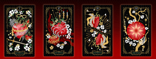 Skeletal Strawberry Tarot