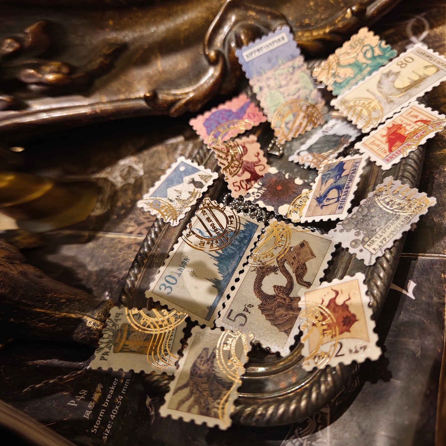 Abyssal Dispatch Cthulhu Mythos Postage Stamp Stickers