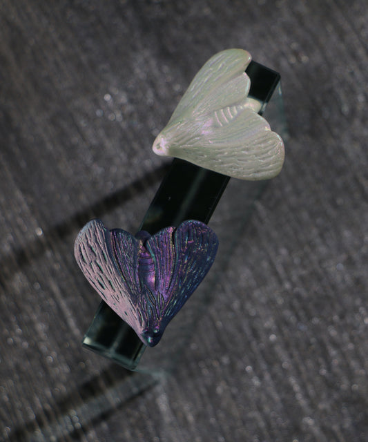 YIHE Ceramic Brooches "Moth to Flame"