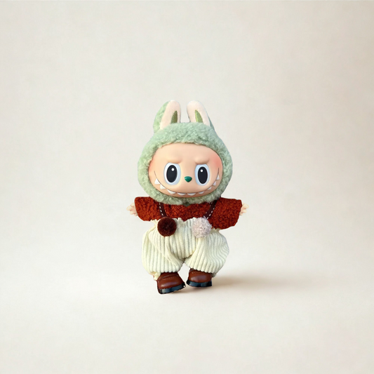 Handmade Clothes for Labubu & 15-17 cm Dolls "Fashion o'Clock"