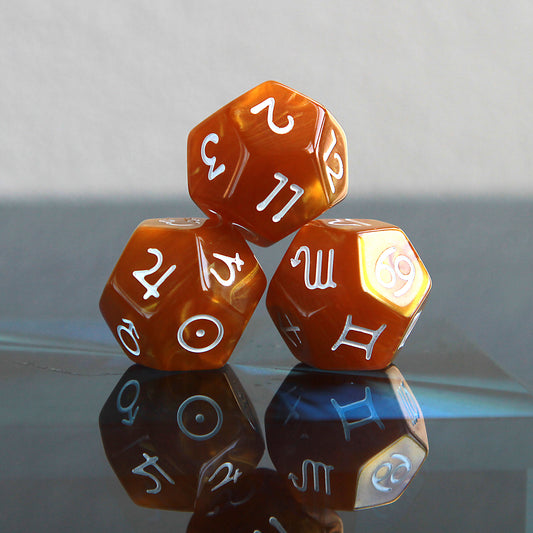Uno with the Sun D12 Astrology Dice