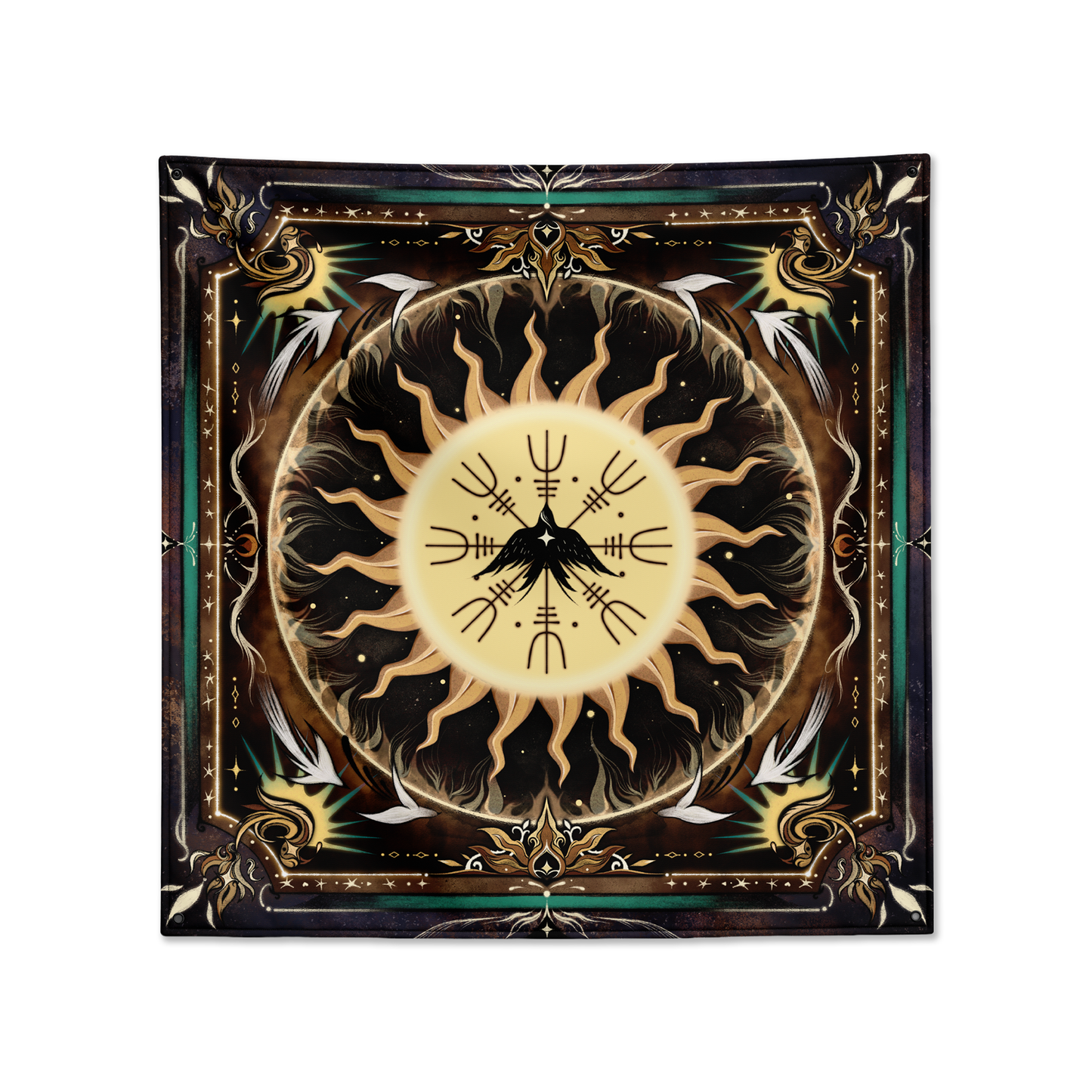 Mood Diary Tarot Cloth "Halcyon" (Black)