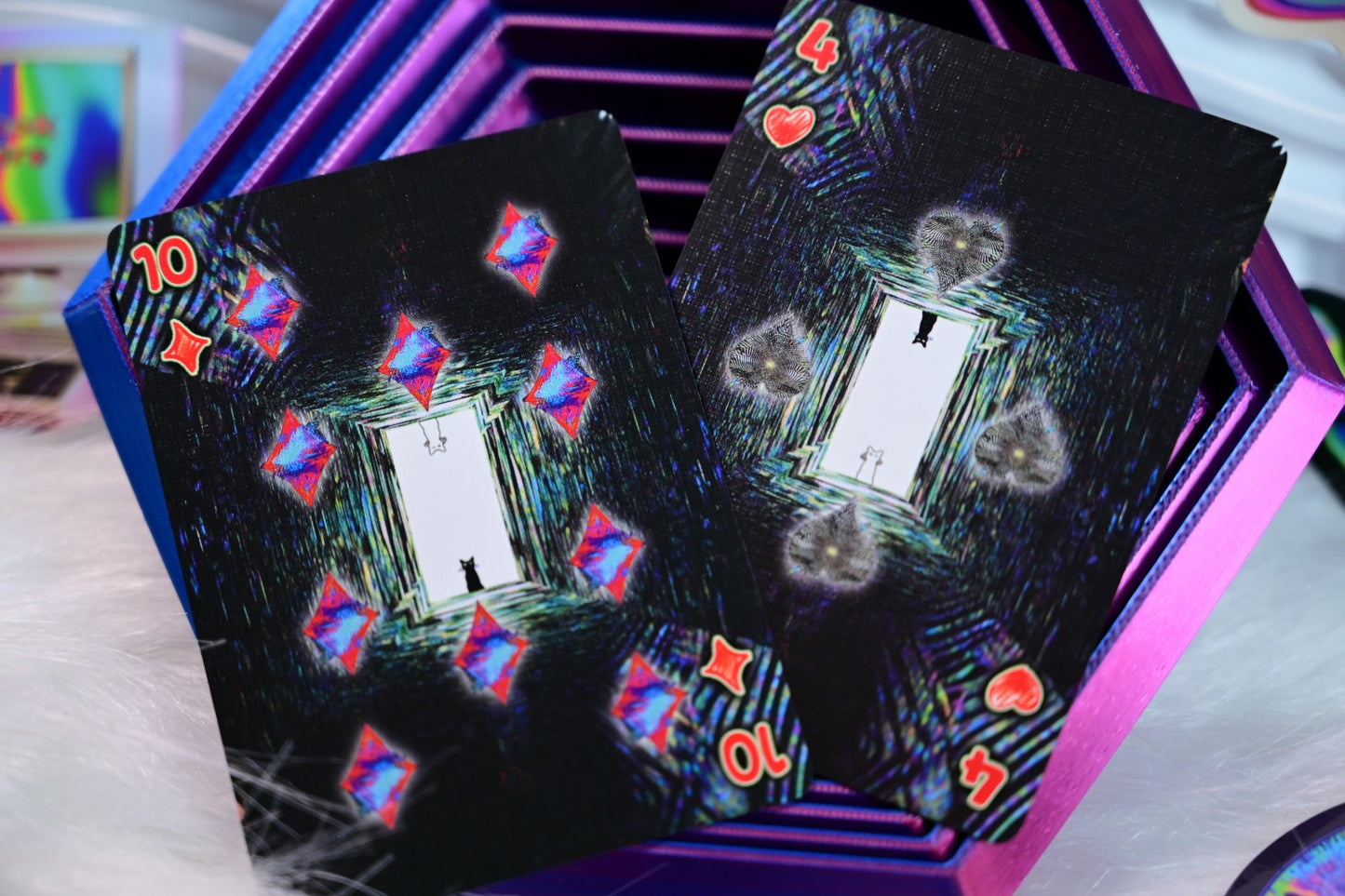 Radio Cat Playing Cards