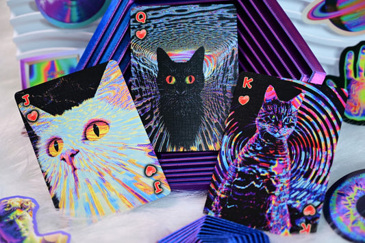 Radio Cat Playing Cards