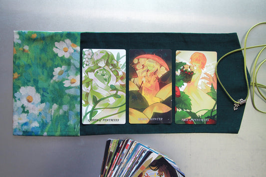 TarotHaven Handmade Wrap Pouch "Flower Series"